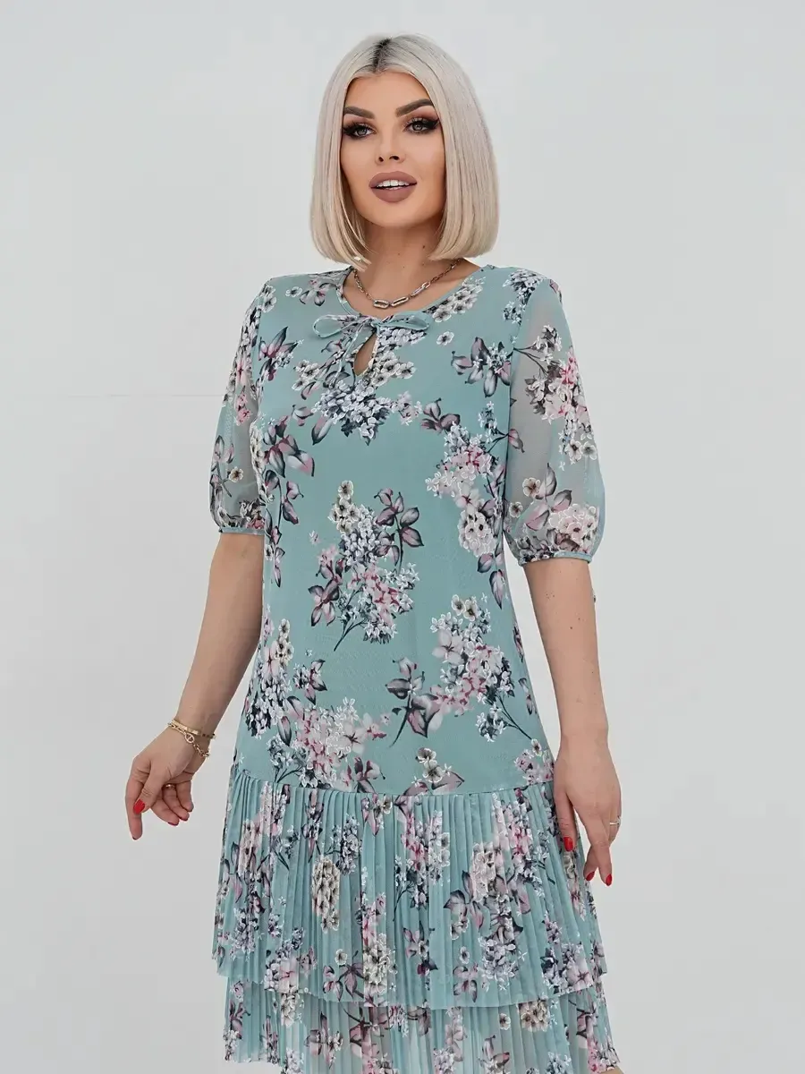 👗❤️【S-5XL】Abito in pizzo plissettato elegante e alla moda