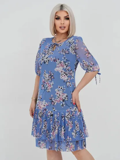 👗❤️【S-5XL】Abito in pizzo plissettato elegante e alla moda