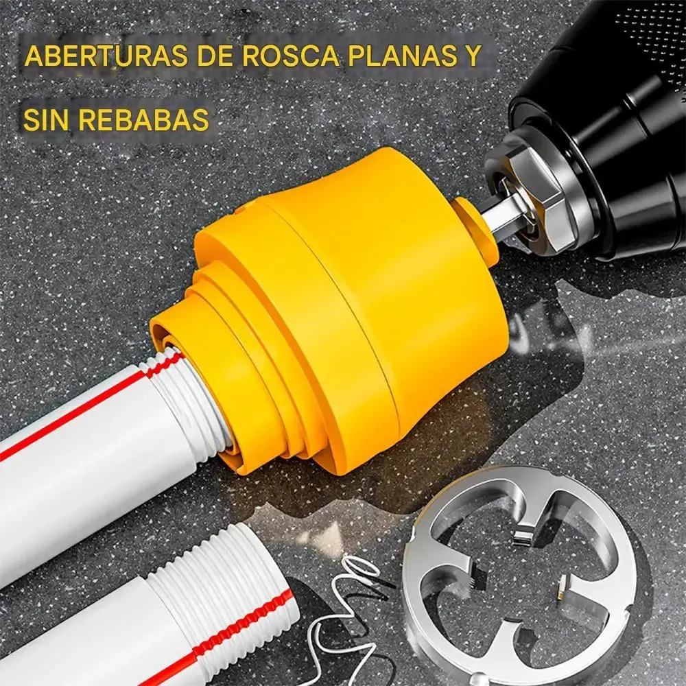 [Set di frese per filettatura interna e esterna per tubi dell'acqua] Tubo dell'acqua a 4 e 6 punte, PPR, plastica PVC