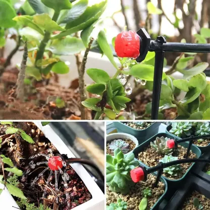 【Acquista 100 e ricevi 100 gratis】【50/100/150/200 pezzi】Irrigatore per irrigazione a flusso d'acqua regolabile a 8 fori
