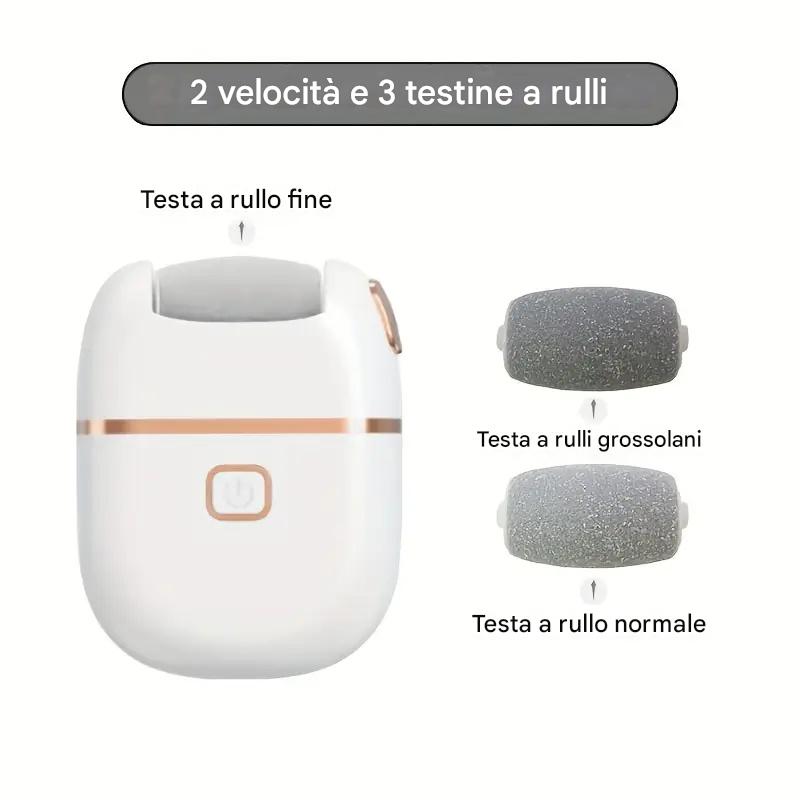 Nuovo raschiatore a pedale, tre teste di rettifica sostitutive, due velocità, sformatura integrata