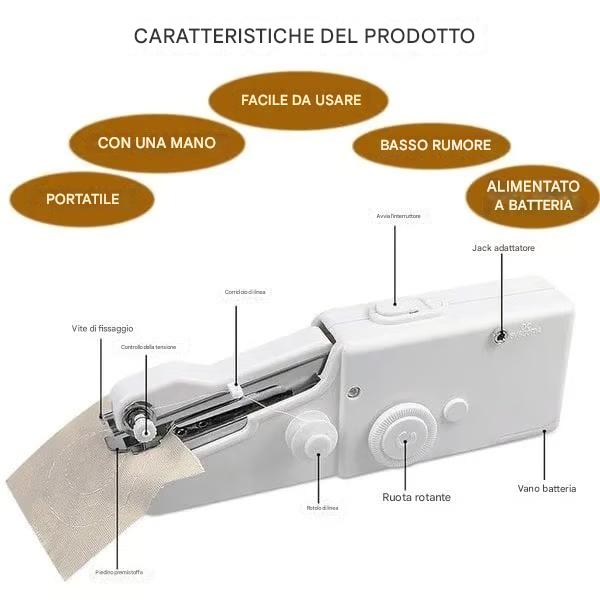 Mini macchina da cucire elettrica