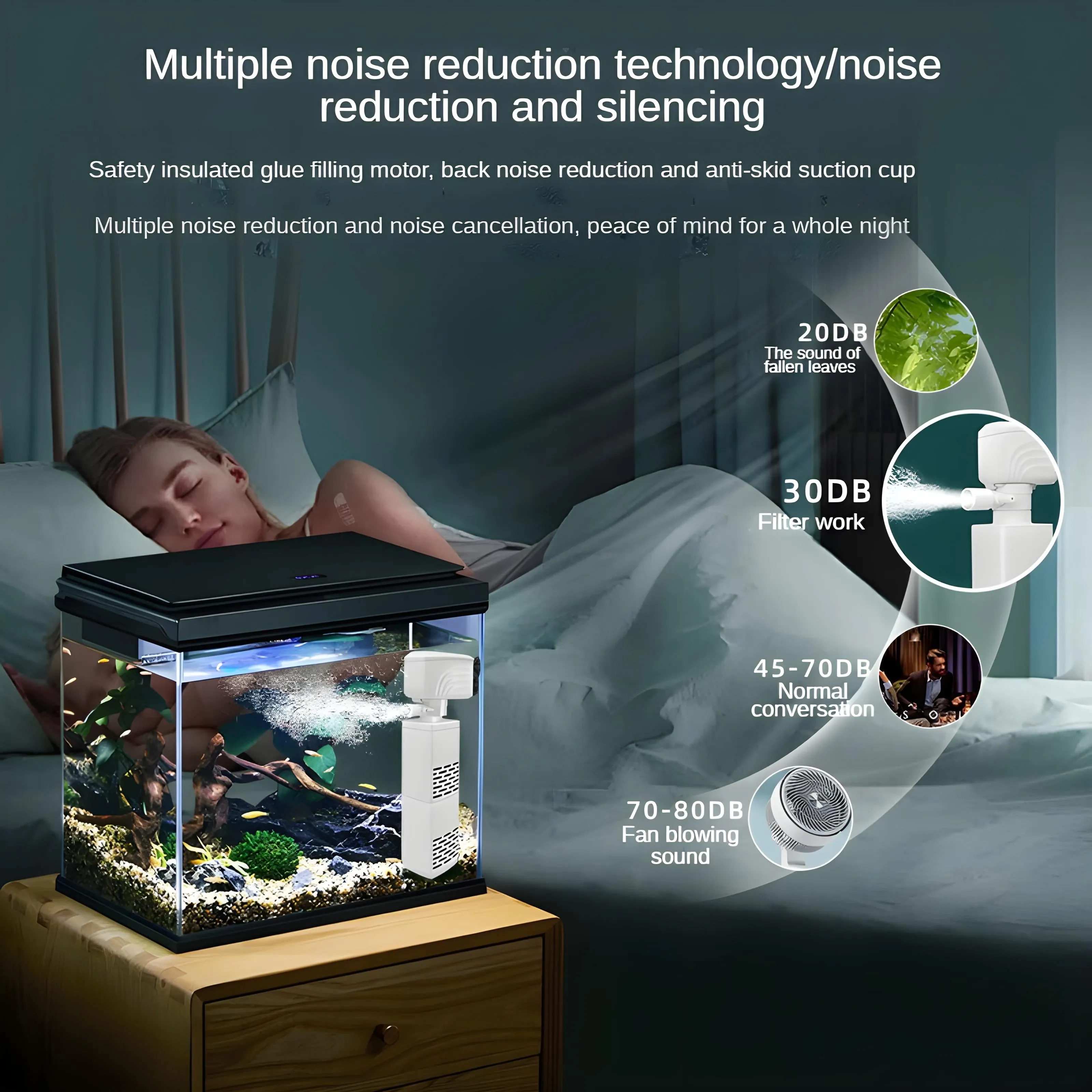 【4/6/15/20/25W】Filtro elettrico silenzioso per acquario