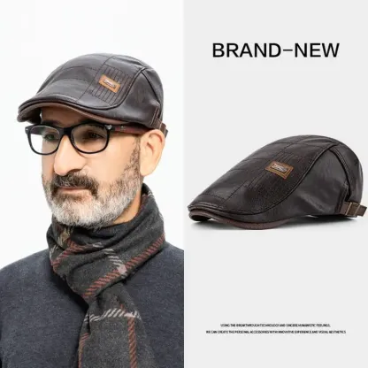 🔥【Acquista 1 e ricevi 1 gratis】Berretto vintage in pelle premium