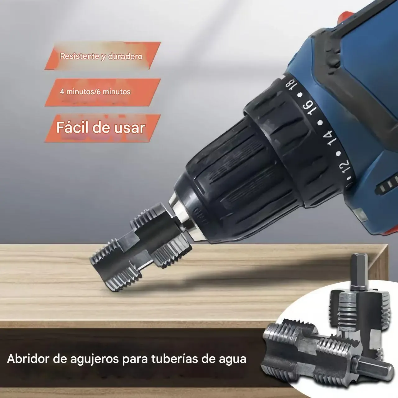 [Set di frese per filettatura interna e esterna per tubi dell'acqua] Tubo dell'acqua a 4 e 6 punte, PPR, plastica PVC