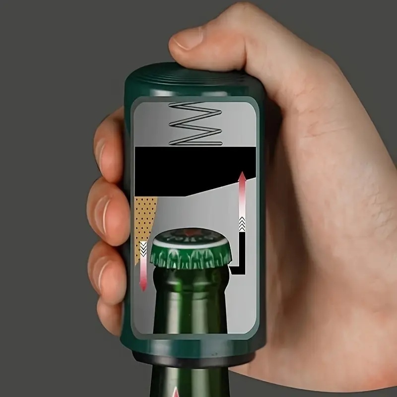 💥Vendita calda💥Apribottiglie automatico magnetico elegante per birra - Acciaio inossidabile, gadget da cucina portatile e facile da usare, design unico (piuma, cervo, labbra) - Ottimo per bar, pub, club e ristoranti - Regalo perfetto per le feste e l'in