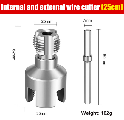 【20 mm + 25 mm】 Matrice per filettatura da 4'' + 6'' (inclusa prolunga) - adatta per PPR, PE, PVC