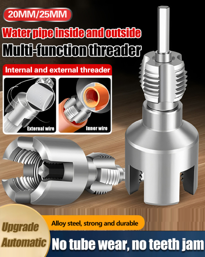 【20 mm + 25 mm】 Matrice per filettatura da 4'' + 6'' (inclusa prolunga) - adatta per PPR, PE, PVC