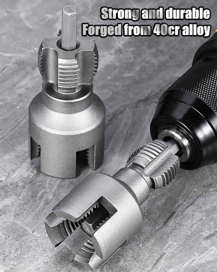 【20 mm + 25 mm】 Matrice per filettatura da 4'' + 6'' (inclusa prolunga) - adatta per PPR, PE, PVC
