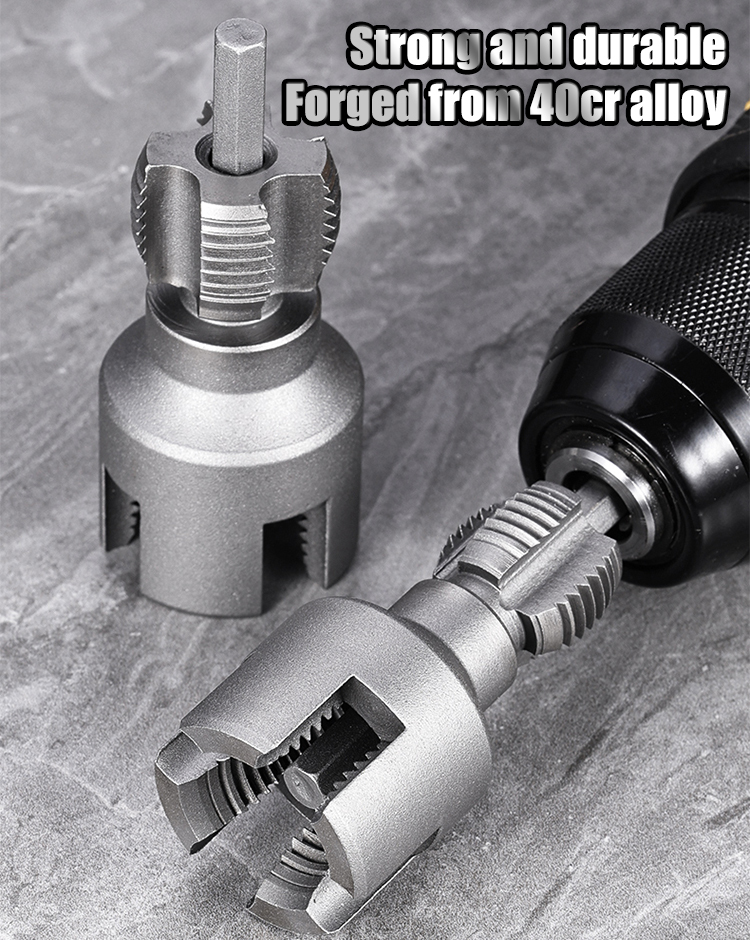 【20 mm + 25 mm】 Matrice per filettatura da 4'' + 6'' (inclusa prolunga) - adatta per PPR, PE, PVC
