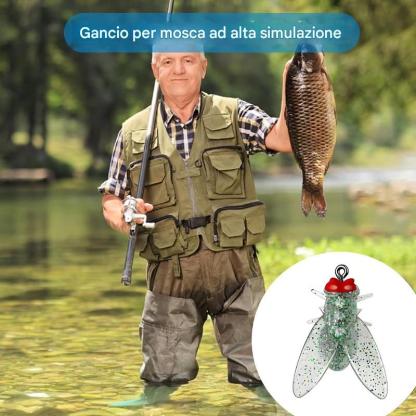 🎁Ultimo giorno di vendita - Sconto del 49%🐟Amo da pesca a mosca simulato🎣