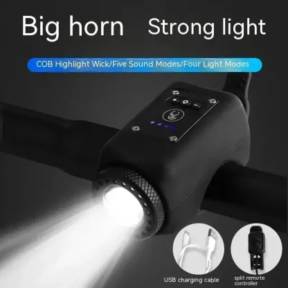 Iluminador electrónico de bocina de bicicleta de montaña