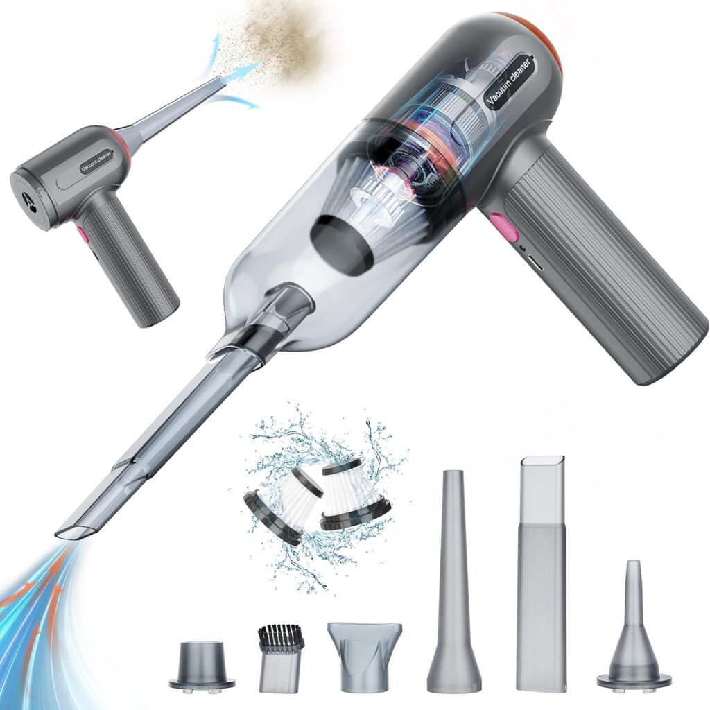 💥Vendita calda💥Mini aspirapolvere portatile wireless, raccoglipolvere multifunzionale per auto e uso domestico, ricarica USB