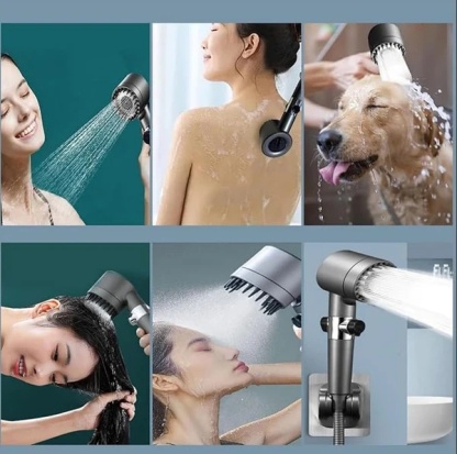 Soffione doccia ad alta pressione + 3 filtri omaggio