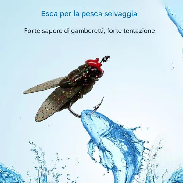 🎁Ultimo giorno di vendita - Sconto del 49%🐟Amo da pesca a mosca simulato🎣