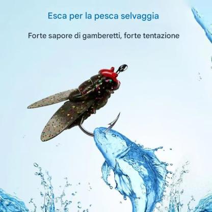 🎁Ultimo giorno di vendita - Sconto del 49%🐟Amo da pesca a mosca simulato🎣