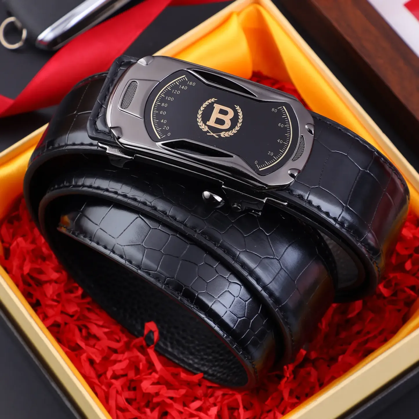 🔥【Sconto del 49%】Nuova cintura da uomo in pelle con fibbia automatica