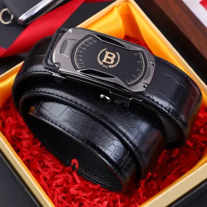 🔥【Sconto del 49%】Nuova cintura da uomo in pelle con fibbia automatica