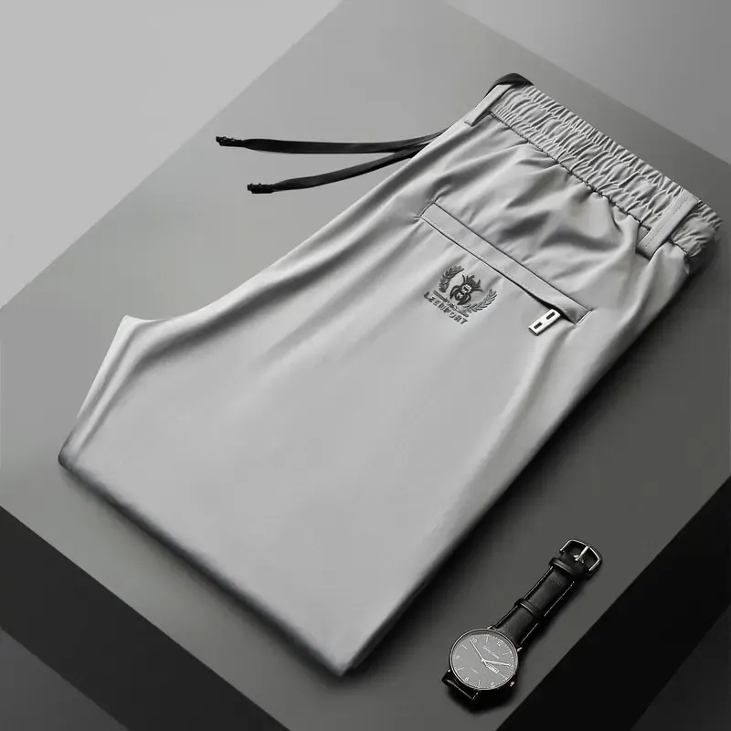 【40-115 kg】🔥【Acquista 1 e ricevi 1 gratis】 Pantaloni elasticizzati in seta ghiacciata, nuovi per la primavera e l'estate 2025