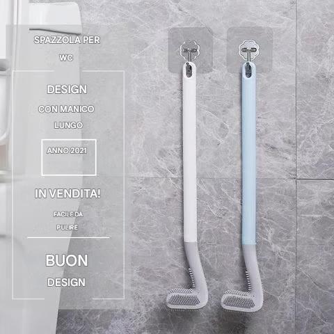 Scopino per WC con testa di spazzola da golf