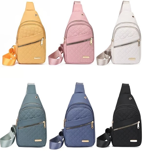 Borsa a tracolla casual alla moda da donna, tinta unita
