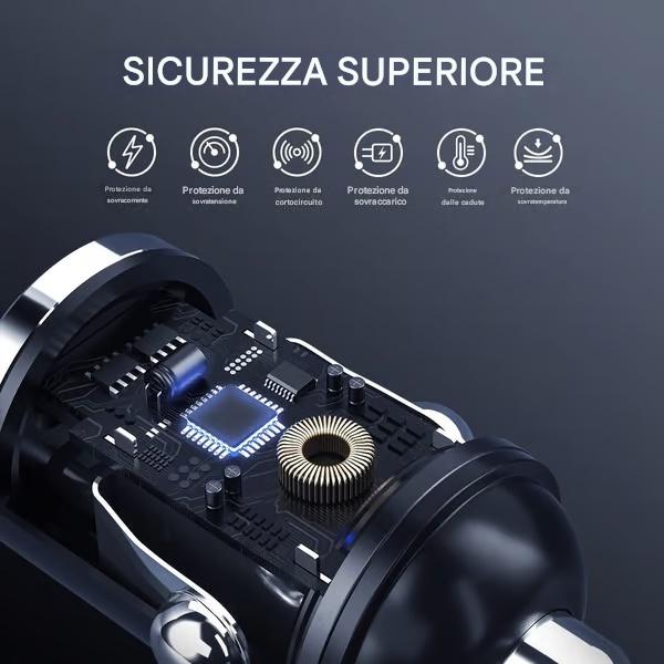 🔥-Caricabatterie per auto multi-compatibile con ricarica rapida da 100 W