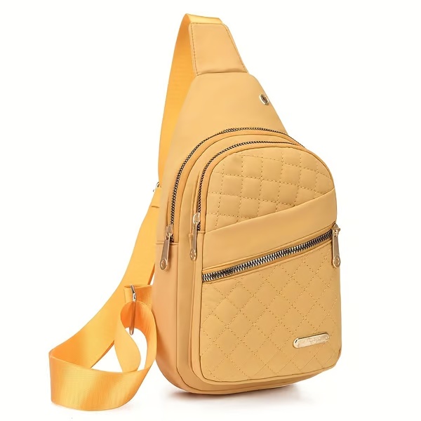 Borsa a tracolla casual alla moda da donna, tinta unita