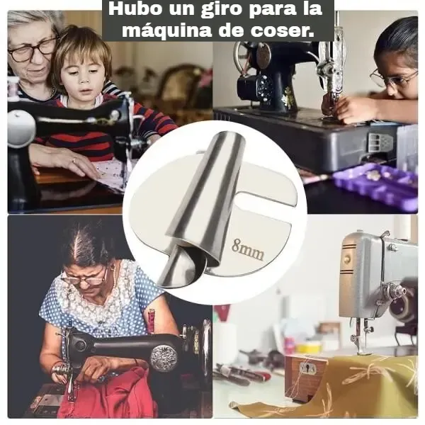 [1 set da 8 pezzi] Accessori universali per macchine da cucire: ausilio per crimpatura a vite, ausilio per cucire