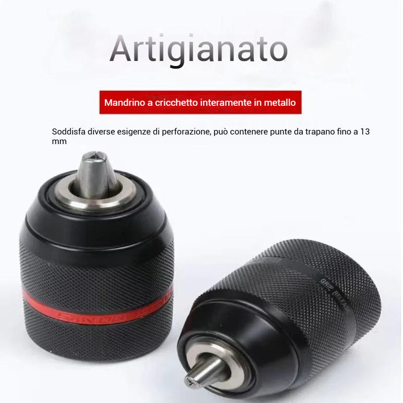 Mandrino per trapano elettrico autobloccante da 1,5-13 mm