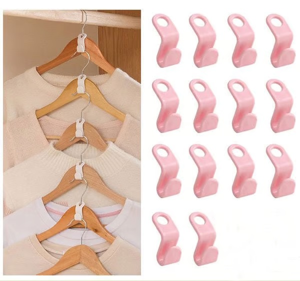 Ganci di collegamento per grucce salvaspazio