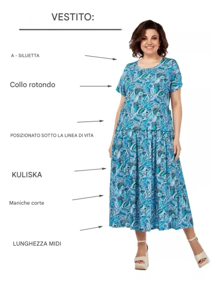 🔥🥰【Sconto del 49%】【S-5XL】Nuovo elegante abito in chiffon di alta qualità