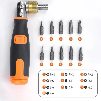 💥Vendita calda💥Set di cacciaviti a cricchetto portatili 10 in 1