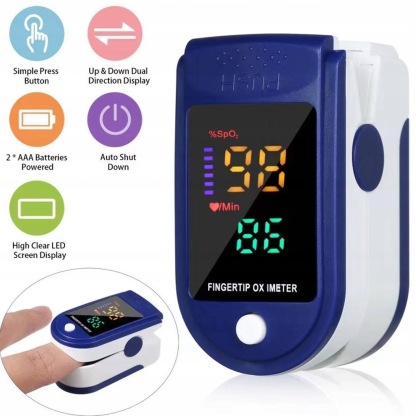 Pulsossimetro da dito a LED – Monitoraggio affidabile della frequenza cardiaca e della saturazione