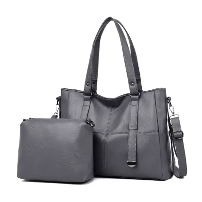 Una spaziosa borsa da donna in morbida ecopelle + una pochette in regalo!