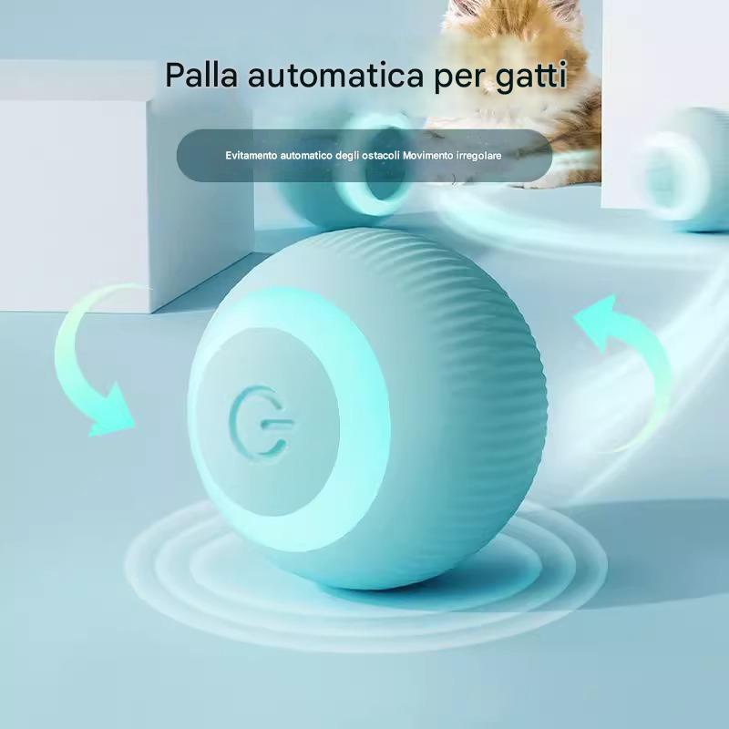 💥Giocattoli per gatti💥Giocattoli elettrici per gatti, palline rotanti intelligenti, giocattoli per gatti resistenti ai morsi, manufatti per palline di auto-intrattenimento, prodotti per animali domestici antipolvere