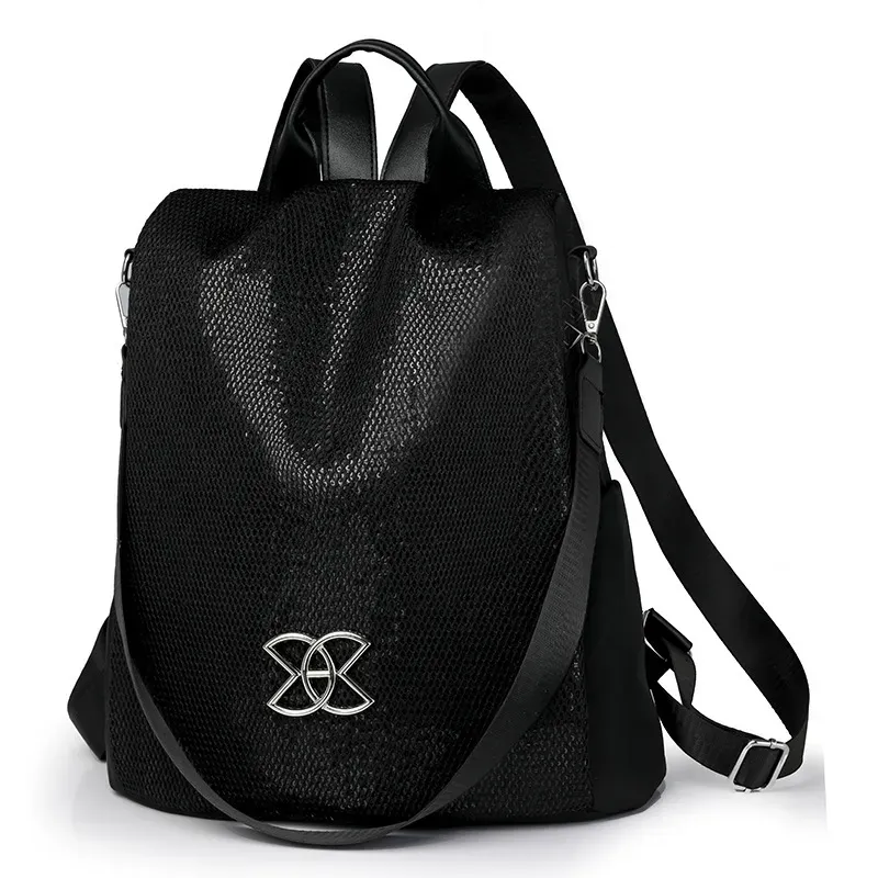 Borsa a tracolla leggera in tessuto Oxford antifurto multifunzionale di grande capacità