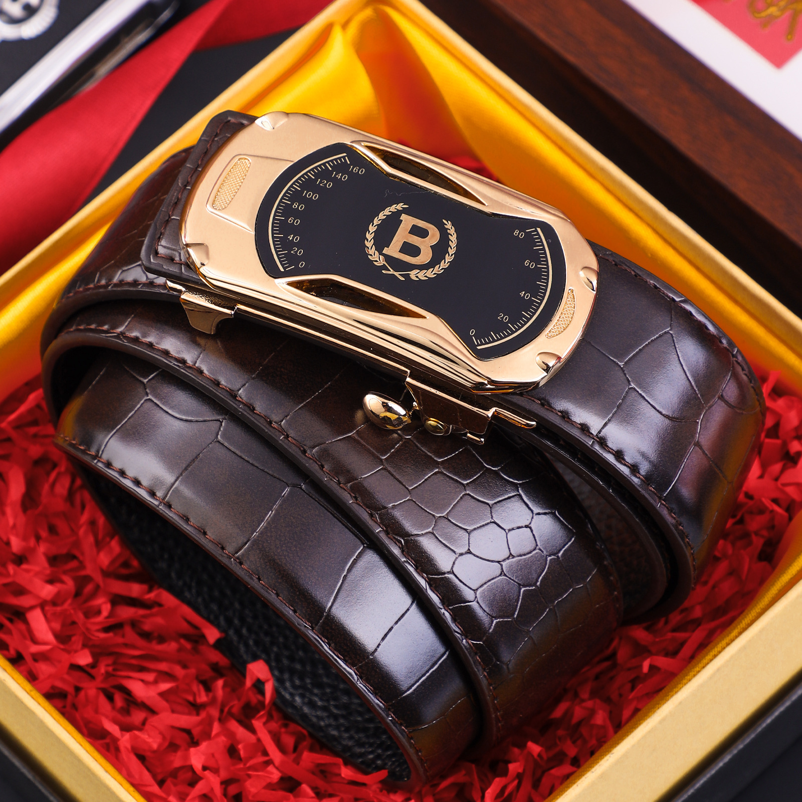 🔥【Sconto del 49%】Nuova cintura da uomo in pelle con fibbia automatica