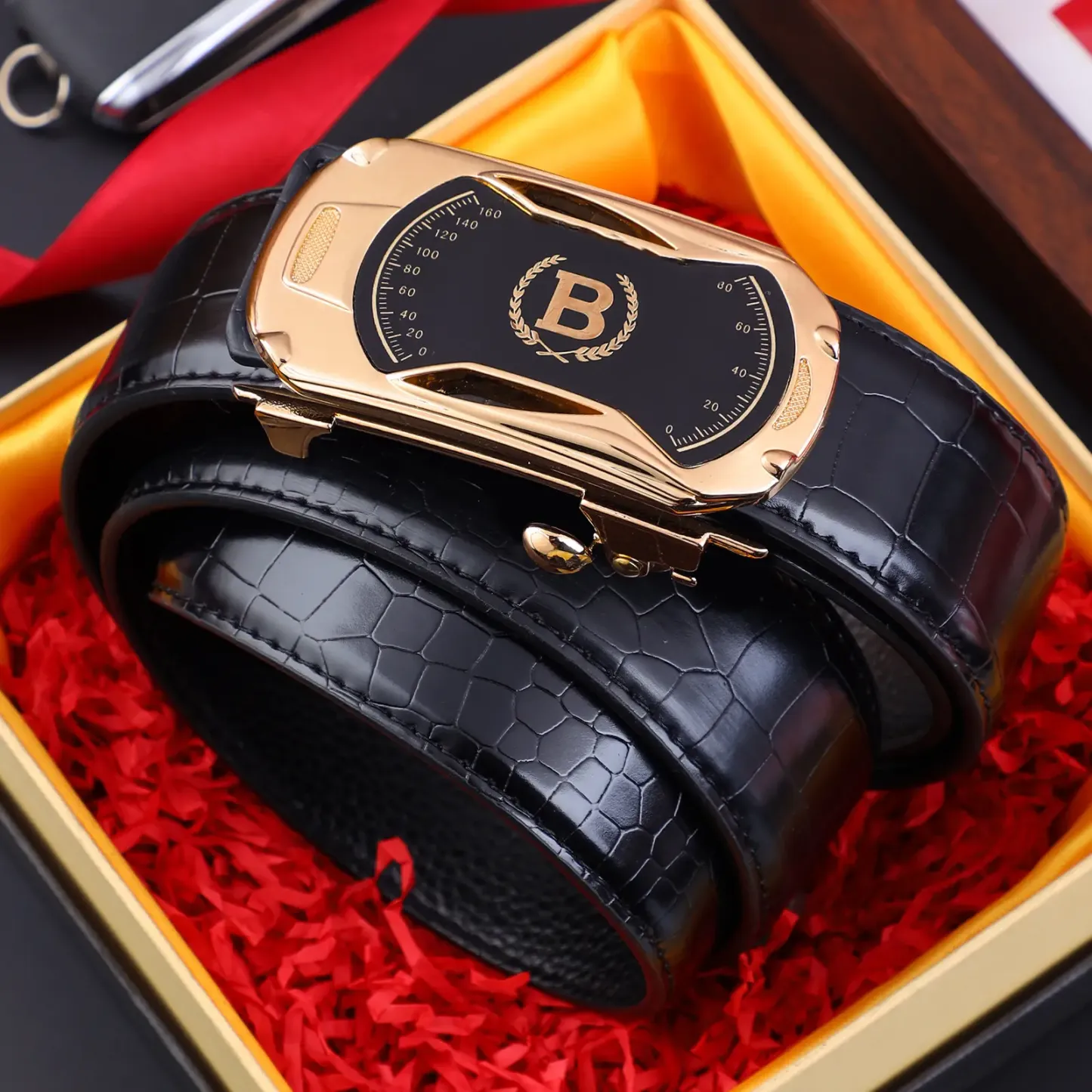 🔥【Sconto del 49%】Nuova cintura da uomo in pelle con fibbia automatica