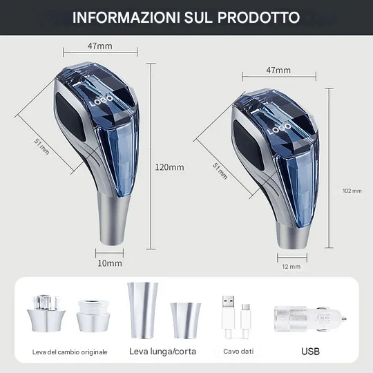 🔥Ultimo giorno di sconto del 49%🌟 Pomello del cambio in cristallo per auto