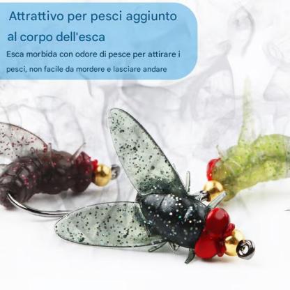 🎁Ultimo giorno di vendita - Sconto del 49%🐟Amo da pesca a mosca simulato🎣