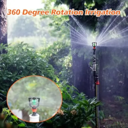 【50 pezzi/100 pezzi】 Micro irrigatore rotante per serra a 360 gradi