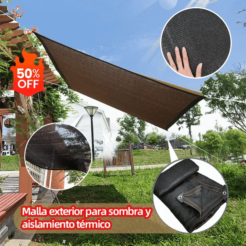 Rete esterna per ombra e isolamento termico