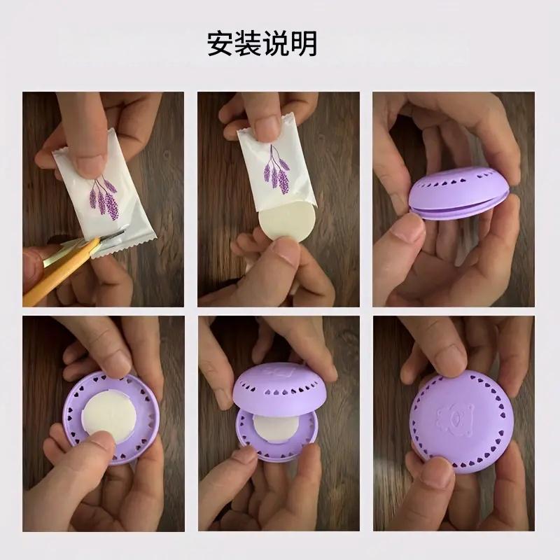 Fragranza rinfrescante per l'ambiente: profumo di fiori di ciliegio, profumo di lavanda, profumo di rosa. Deodorante a lunga durata per casa, auto, bagno, guardaroba - Deodorante solido compresso con custodia allegata