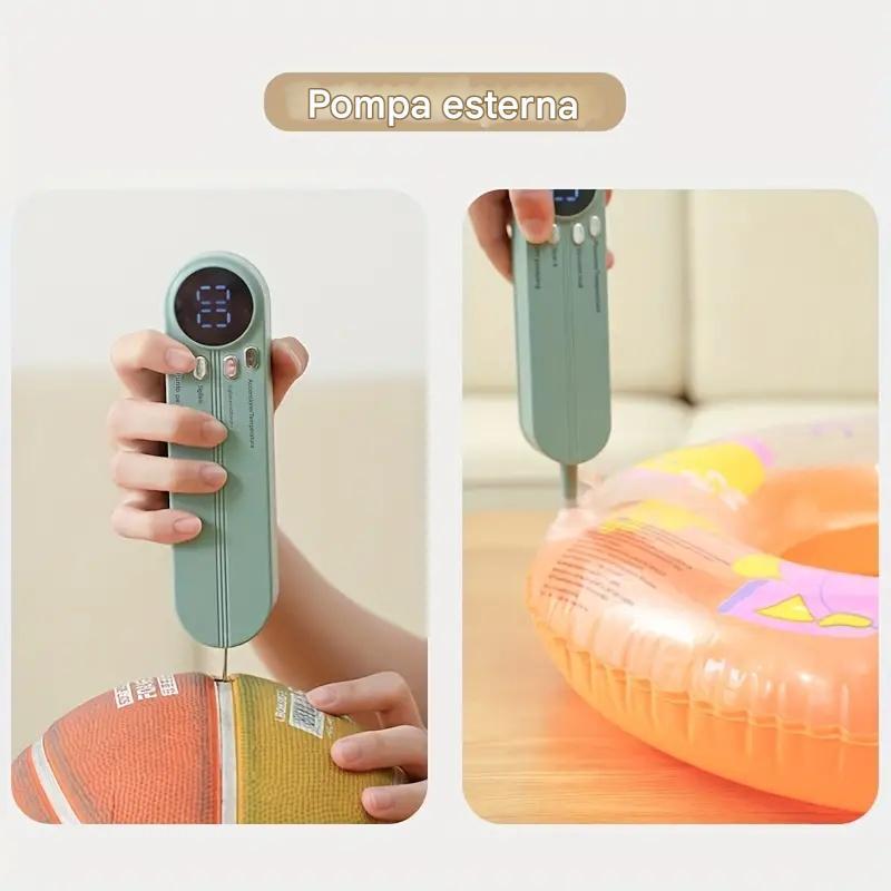 Sigillatrice automatica multifunzionale per alimenti, sigillatrice sottovuoto portatile senza fili con funzione di sigillatura di sacchetti per snack, aspirazione e gonfiaggio esterni, conservazione degli alimenti a lungo termine, design compatto e facile