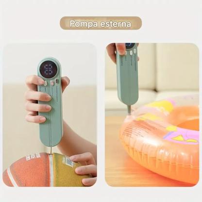 Sigillatrice automatica multifunzionale per alimenti, sigillatrice sottovuoto portatile senza fili con funzione di sigillatura di sacchetti per snack, aspirazione e gonfiaggio esterni, conservazione degli alimenti a lungo termine, design compatto e facile