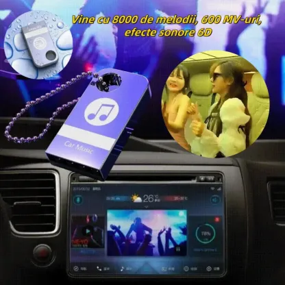 【Chiavetta USB musicale】Contiene 8000 brani, 600 MV ed effetti sonori 6D