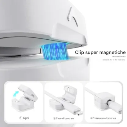 Supporto magnetico per cavo di ricarica