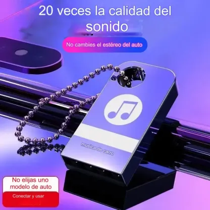 【Chiavetta USB musicale】Contiene 8000 brani, 600 MV ed effetti sonori 6D