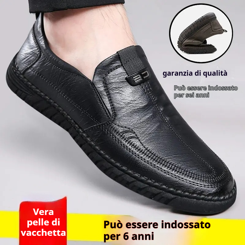 [38-44]👞Scarpe da uomo in morbida pelle naturale - Comfort totale per uomini maturi