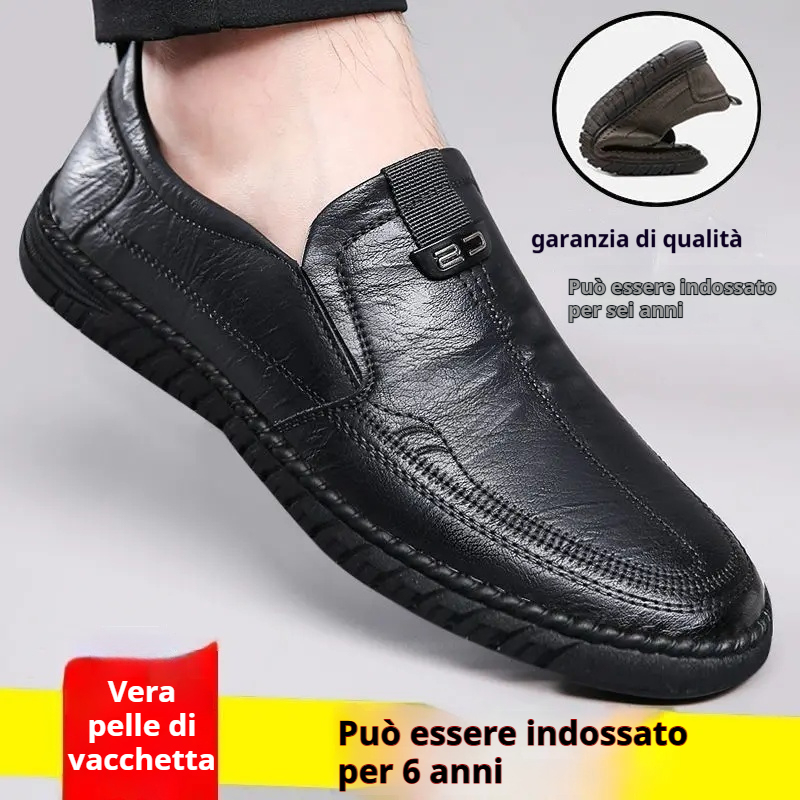 [38-44]👞Scarpe da uomo in morbida pelle naturale - Comfort totale per uomini maturi